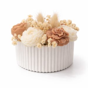 Geurig Mini-boeket met droogbloemen | White Musk & Golden Maple